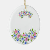 Eleganter Blumencoffe Keramik Ornament (Rechts)
