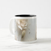 Eleganter Blumencoffee Cup Zweifarbige Tasse (Vorderseite Links)
