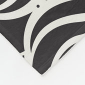 Eleganter Blumendampfer, nahtloser Jugendstil-Patt Fleecedecke (Ecke)