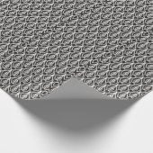 Eleganter Blumendampfer, nahtloser Jugendstil-Patt Geschenkpapier (Ecke)