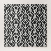 Eleganter Blumendampfer, nahtloser Jugendstil-Patt Puzzle (Vertikal)