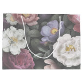 Eleganter Blumendesigner individuell Große Geschenktüte (Rückseite)