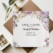 Eleganter Blumendesigner Save the Date
