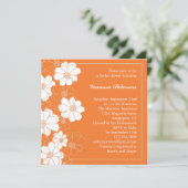 Eleganter Blumendusche Einladung (Stehend Vorderseite)