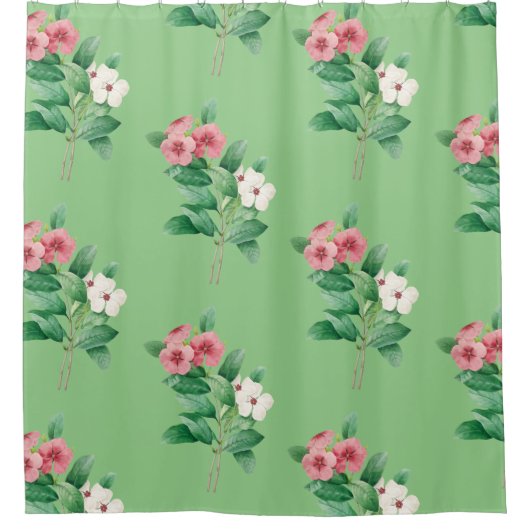 Eleganter Blumenduschvorhang Duschvorhang (Vorderseite)