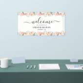 Eleganter Blumenempfang Banner (Messe)