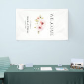 Eleganter Blumenempfang Banner (Messeveranstaltung)