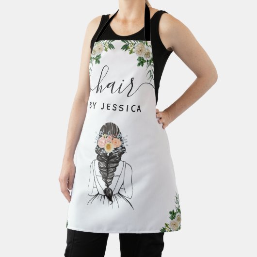 Eleganter Blumengarten Braid Hair Salon Schürze (InSitu)