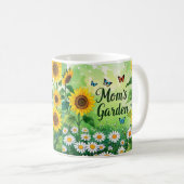 Eleganter Blumengarten der Blume Mama Kaffeetasse (VorderseiteRechts)