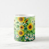 Eleganter Blumengarten der Blume Mama Kaffeetasse (Mittel)