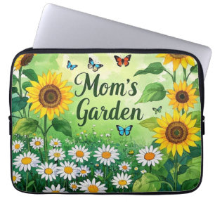 Eleganter Blumengarten der Blume Mama Laptopschutzhülle