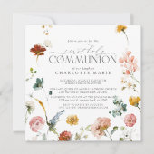 Eleganter Blumengarten Einladung (Vorderseite)