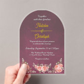 Eleganter Blumengarten Einladung zur Hochzeit (Insitu (Handheld))
