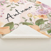 Eleganter Blumengarten für kleine Mädchen Pink Sherpadecke (3/4)