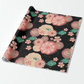 Eleganter Blumengarten Geschenkpapier (Ungerollt)