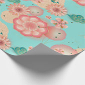 Eleganter Blumengarten Geschenkpapier (Ecke)