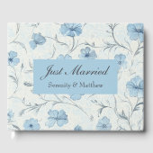 Eleganter Blumengarten Hochzeit Gästebuch (Vorderseite)