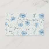 Eleganter Blumengarten Hochzeit Platzkarte (Rückseite)