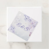 Eleganter Blumengarten lila Boho Initialen Geschenkanhänger (Beispiel)