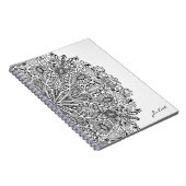 Eleganter Blumengarten Mandala Kunst, Dichtung und Notizblock (Rechte Seite)