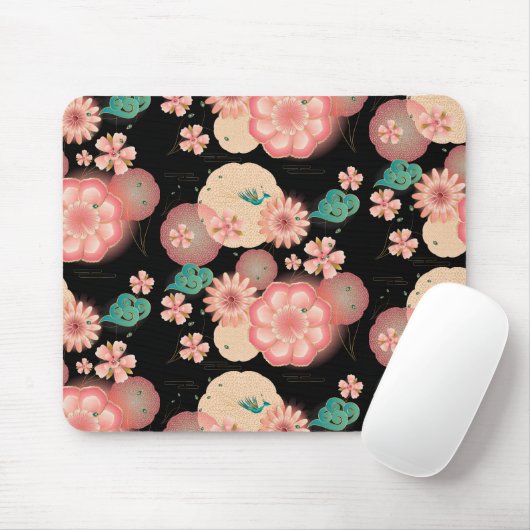 Eleganter Blumengarten Mousepad (Mit Mouse)