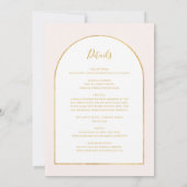 Eleganter Blumengarten | Pastel in einer Hochzeit Einladung (Rückseite)