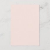 Eleganter Blumengarten | Pastelhochzeit Begleitkarte (Rückseite)