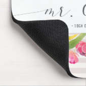 Eleganter Blumenherr u. Frau Wedding | Mousepad (Ecke)
