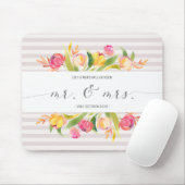 Eleganter Blumenherr u. Frau Wedding | Mousepad (Mit Mouse)