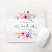Eleganter Blumenherr u. Frau Wedding | Mousepad (Mit Mouse)