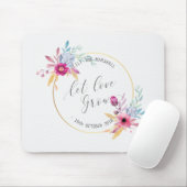 Eleganter Blumenherr u. Frau Wedding | Mousepad (Mit Mouse)
