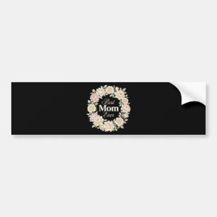Eleganter Blumenkranz Beste Mama Aller Zeiten Autoaufkleber