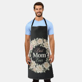 Eleganter Blumenkranz Beste Mutter Aller Zeiten Schürze (Getragen)