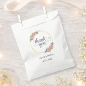 Eleganter Blumenkranz Dankeschön Gastgeschenk Hoch Geschenktütchen (Ausgeschnitten)