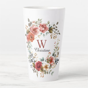 Eleganter Blumenkranz mit verdeckten Rose Milchtasse