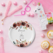 Eleganter Blumenkuchen Pappteller (Party)