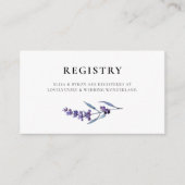 Eleganter Blumenlavender Ehering Card Begleitkarte (Vorderseite)