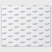 Eleganter Blumenlavender Geschenkpapier (Flach)