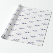 Eleganter Blumenlavender Geschenkpapier (Ungerollt)