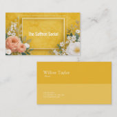 Eleganter Blumenmarmor Visitenkarte (Vorne/Hinten)