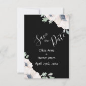 Eleganter Blumenmohn Chic Modern Einfach Save The Date (Vorderseite)