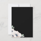 Eleganter Blumenmohn Chic Modern Einfach Save The Date (Rückseite)