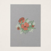 Eleganter Blumenmohn Earring Necklace Kraft (Rückseite)