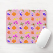 Eleganter Blumenmousepad - HandGezeichnet Blume Pa Mousepad (Mit Mouse)