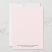 Eleganter Blumenmüttertag Einladung (Rückseite)