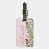 Eleganter Blumennamensgepäckumbau mit Blumen Gepäckanhänger (Vorderseite vertikal)