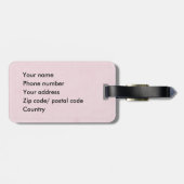 Eleganter Blumennamensgepäckumbau mit Blumen Gepäckanhänger (Rückseite horizontal)