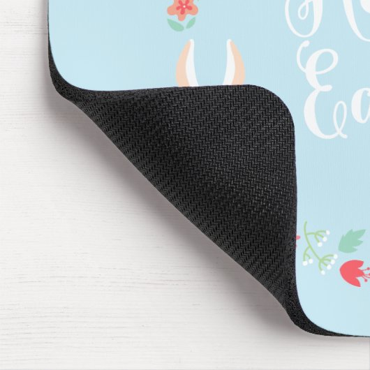 Eleganter BlumenOSTERHASE | Mousepad (Ecke)
