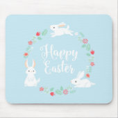 Eleganter BlumenOSTERHASE | Mousepad (Vorne)