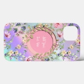 Eleganter Blumenrahmen: für jeden Anlass Case-Mate iPhone Hülle (Rückseite (Horizontal))